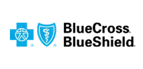 Two light-blue logos—a cross and a shield with a medical symbol—are displayed, side-by-side.