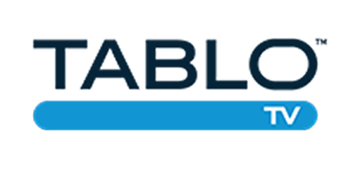 Logo displays "TABLO TV" with dark text on a light-blue bar.