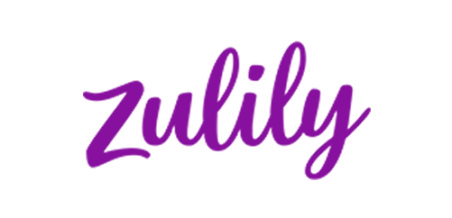 Purple "Zulily" logo; displays on black background.