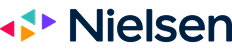 Nielsen logo: Four colorful triangles flank a dark-blue "Nielsen" wordmark on a white background.